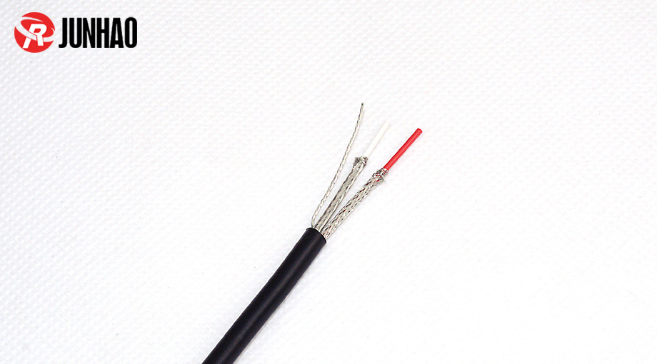 1-1Z5300UIY21 2 core teflon insulated braided shielded wire
