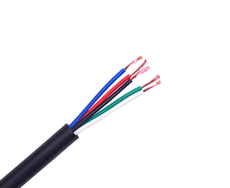 1-200F31520014D 5 core pvc cable od 5.1mm