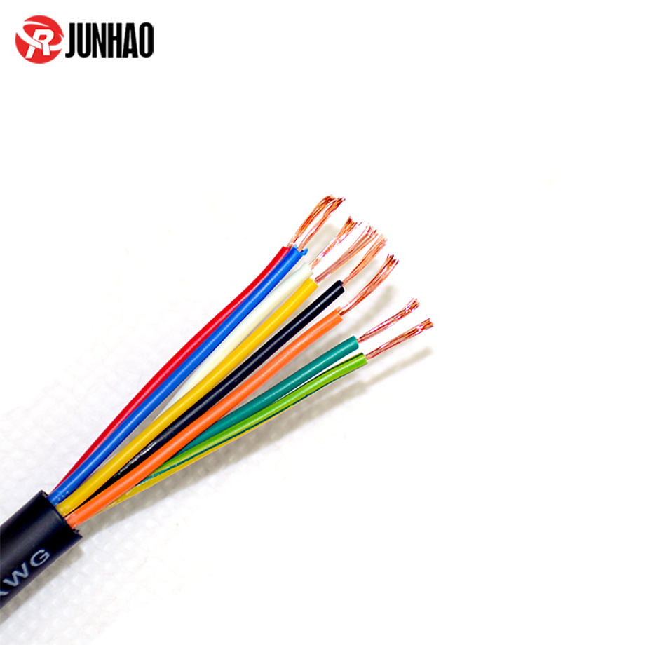 1-200F415455AF Flexible 24AWG 8 Core 6.8mm cable, PVC Insulated Cable 2