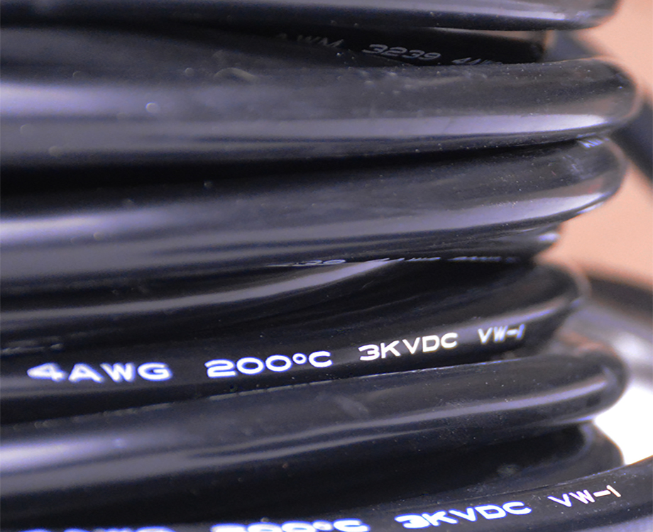 1-200H215142O02 High Voltage 25 sq mm ul3239 4 awgSilicone Rubber Cable Wire 3KV 3