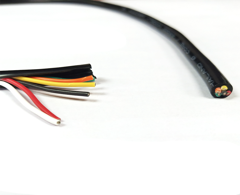 1-200H50942515S 6 Core PVC 22 awg Wire Cable, Tinned Copper Flexible Electrical Wires 2