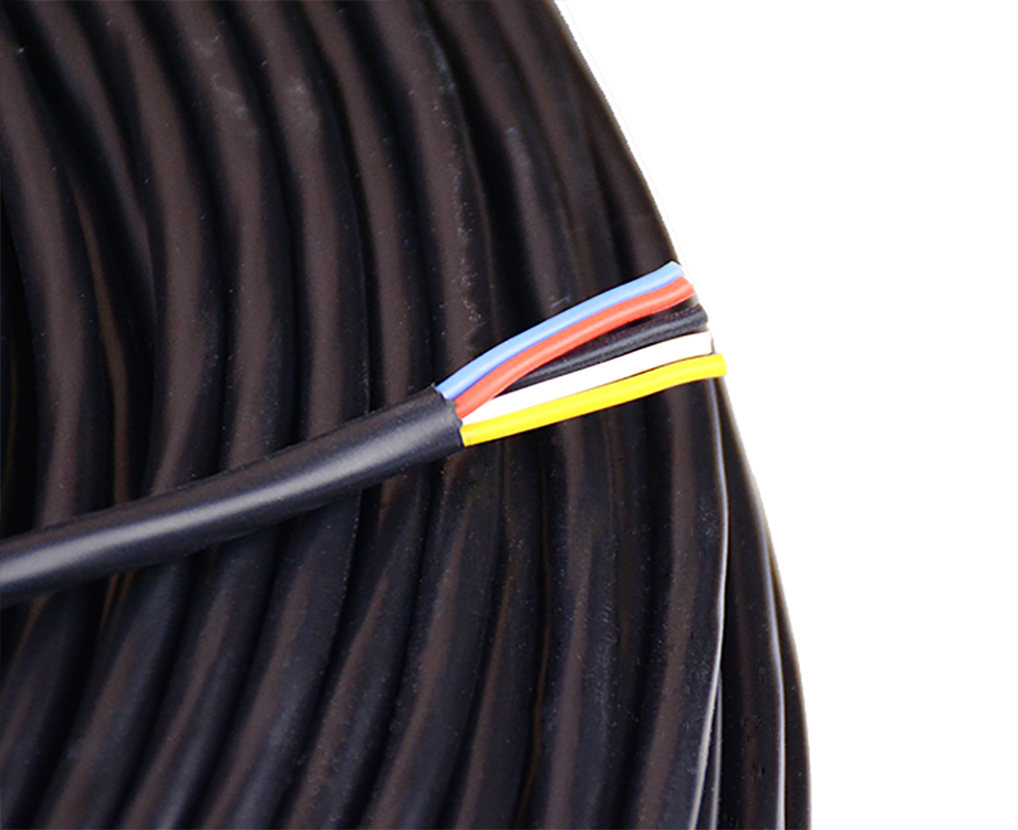 1-200H5140612646 5 core silicone+pvc cable 4.5mm