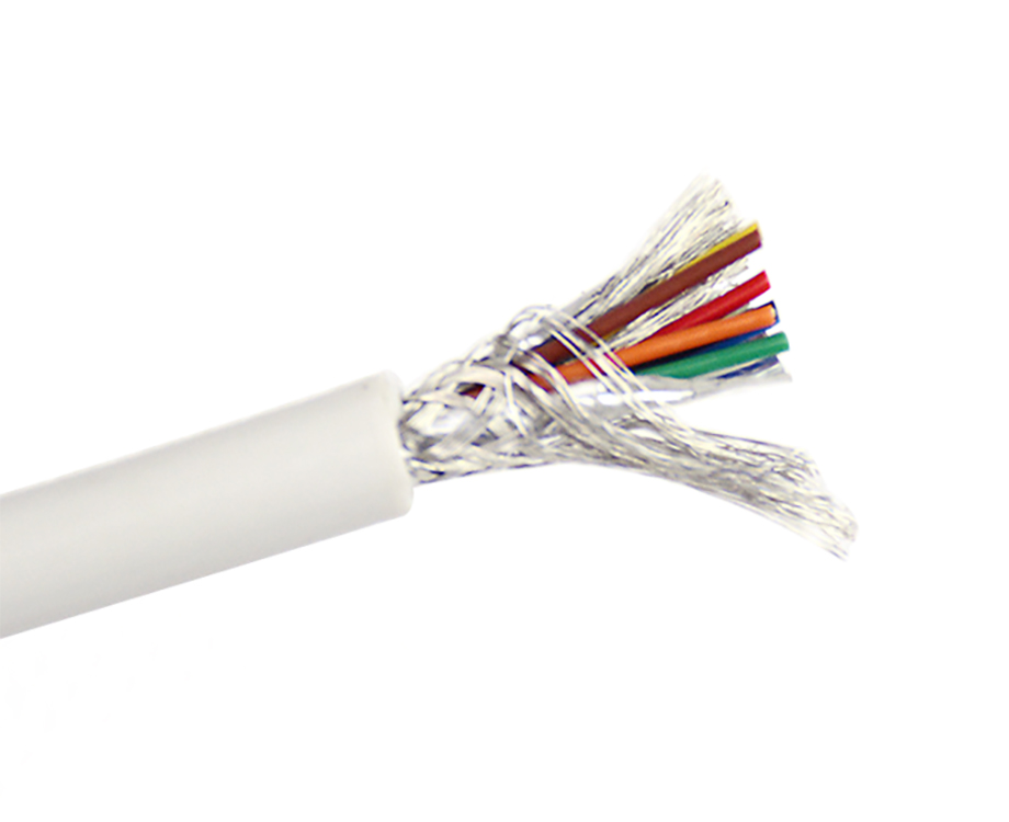 1-200HQA9505J 8 core fep+silicone shielded cable 5.0mm