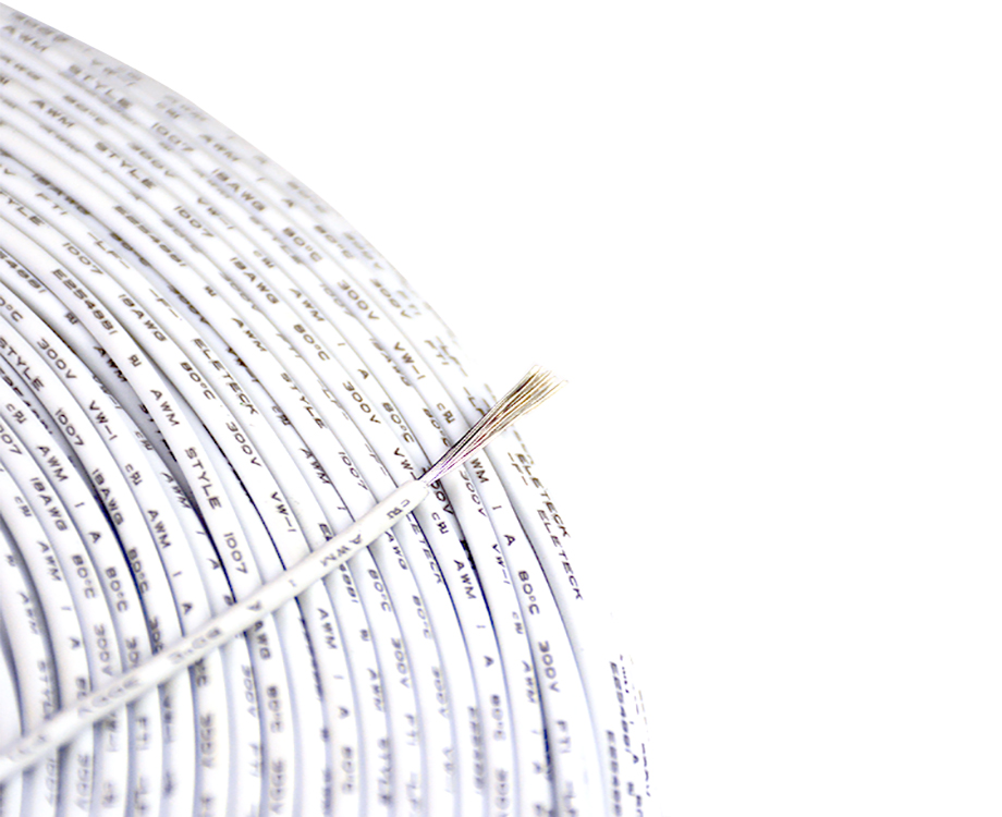 1-200I111161J19 Flexible Tinned Copper Strand Wire ul1007 18 awg PVC Insulated Cable 300V 2.1mm for Led Light 2