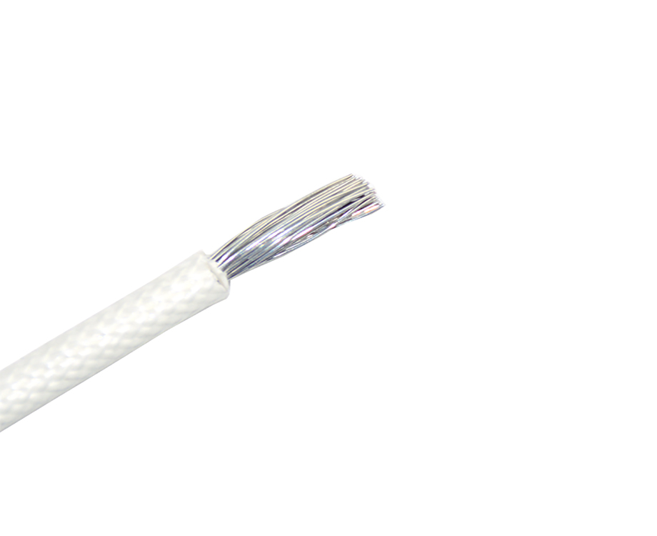 1-200P614304CL Flexible UL3122 12 awg Silicone Rubber and Fiberglass Braided Wire Cable 1