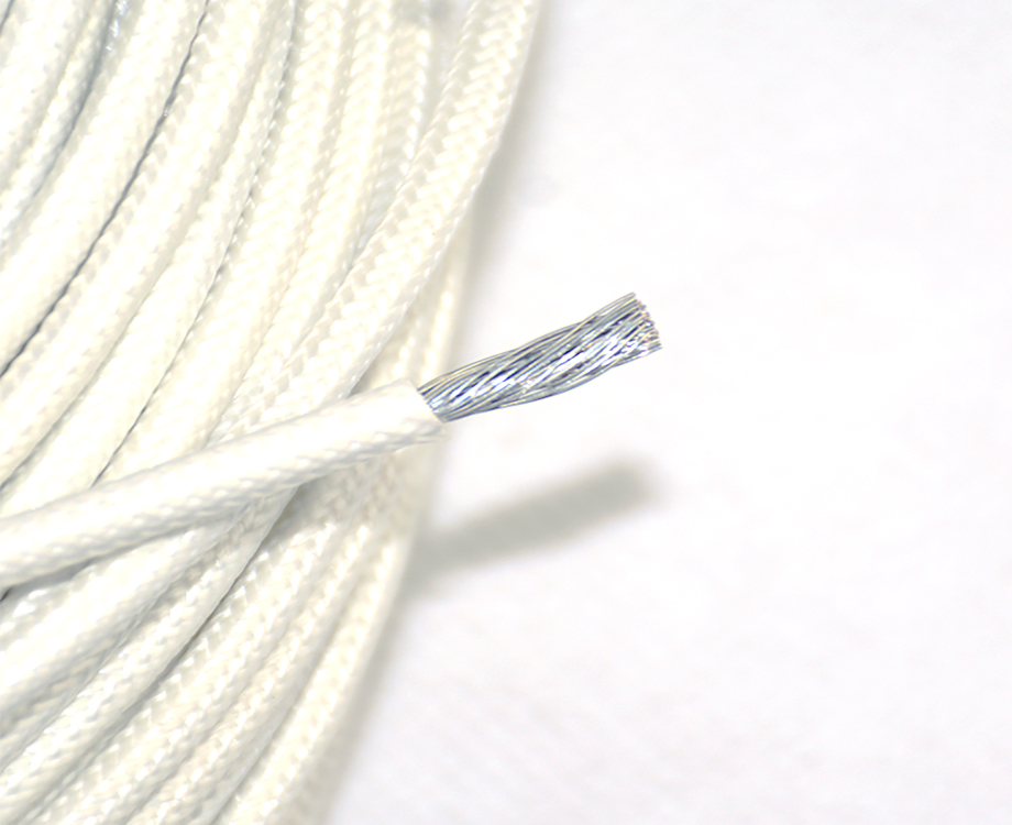 1-200P6143112605 Flexible UL3122 12 awg Silicone Rubber and Fiberglass Braided Wire Cable 2