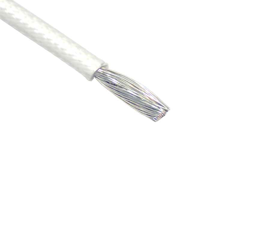 1-200P614312aC Flexible UL3122 12 awg Silicone Rubber and Fiberglass Braided Wire Cable 3