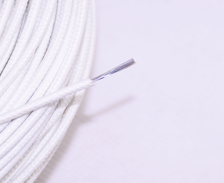 1-200PQ03153c9 Fiberglass Braided 0.75mm2 Silicone Rubber Coated Insulated Wire 2