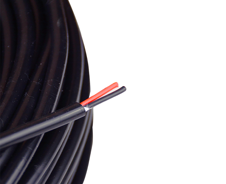 1-200QG41142305 2 core 22 Gauge Wire FEP Coated Electric with Insulation Silicone Rubber Jacket 2