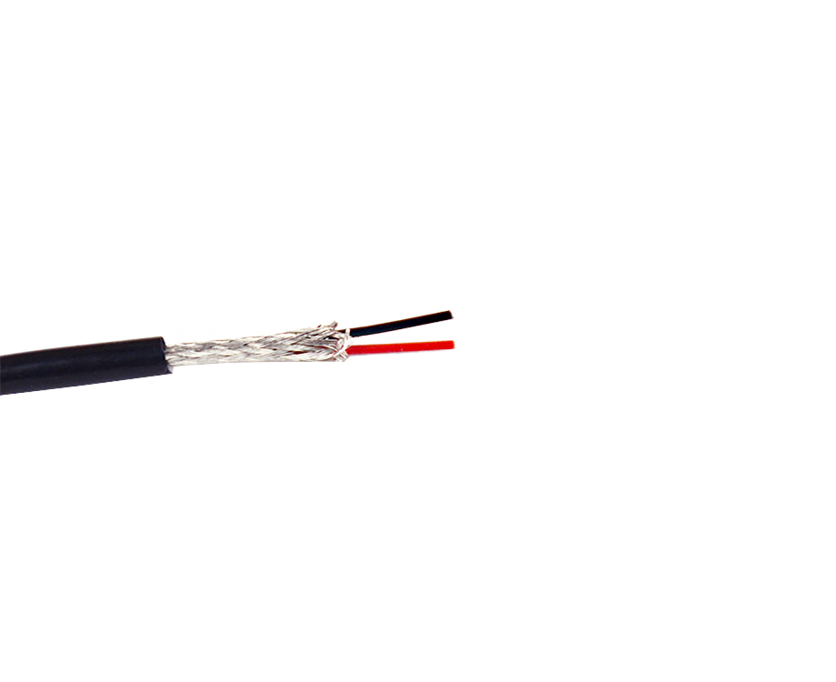 1-200QQ343044H 2 Core FEP Braided Shielded with Silicone Insulated Wire 28 AWG 3