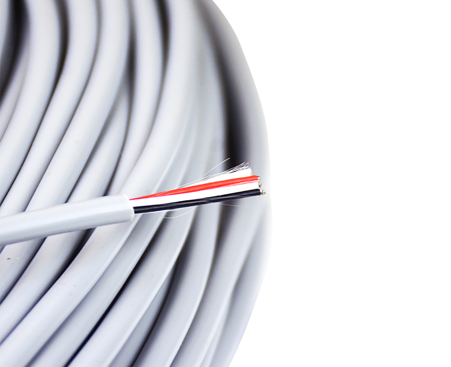 1-200Q9143553N9 3 Core12 awg Grey FEP Coated Silicone Insulated Cable 3