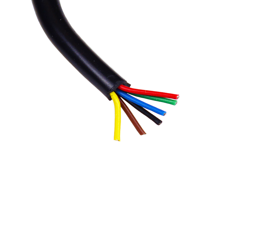 1-200R2101024196 5 Core Strand Wire FEP With Silicone Insulation Control Cable 3
