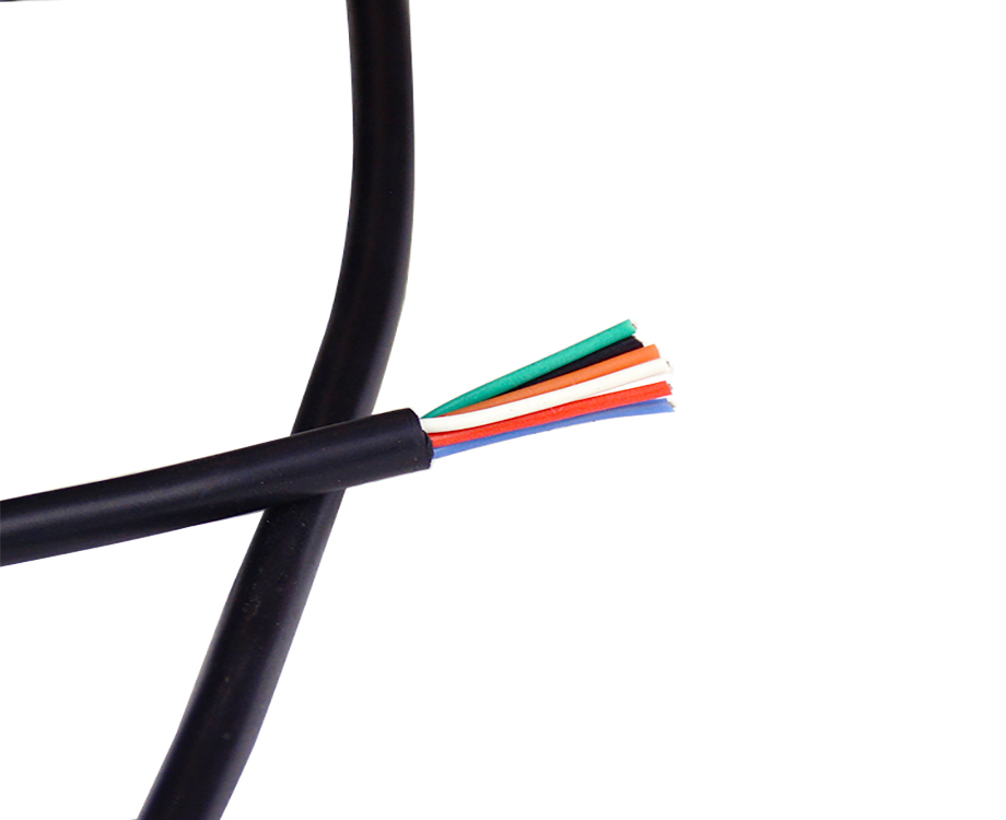 1-200R2103113M2 6 Core Flexible Fep Insulation Silicone Rubber Jacket Copper Wire 24 awg 2