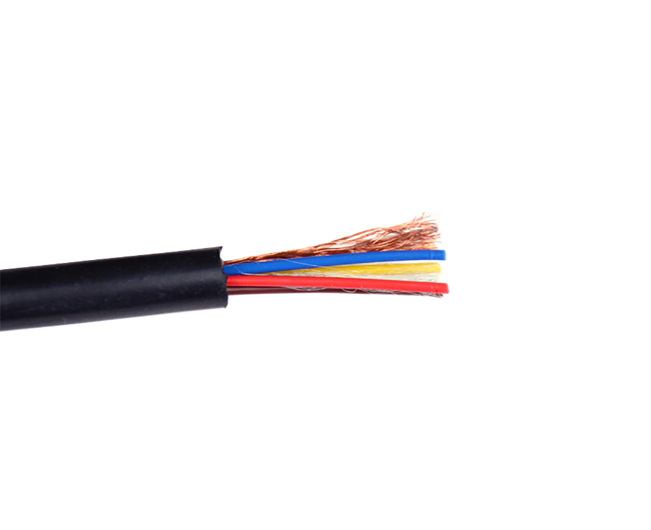 1-200R41036455E 7 Core Bare Copper Wire FEP Shield Cable and Jacket Silicone Rubber Wire 2