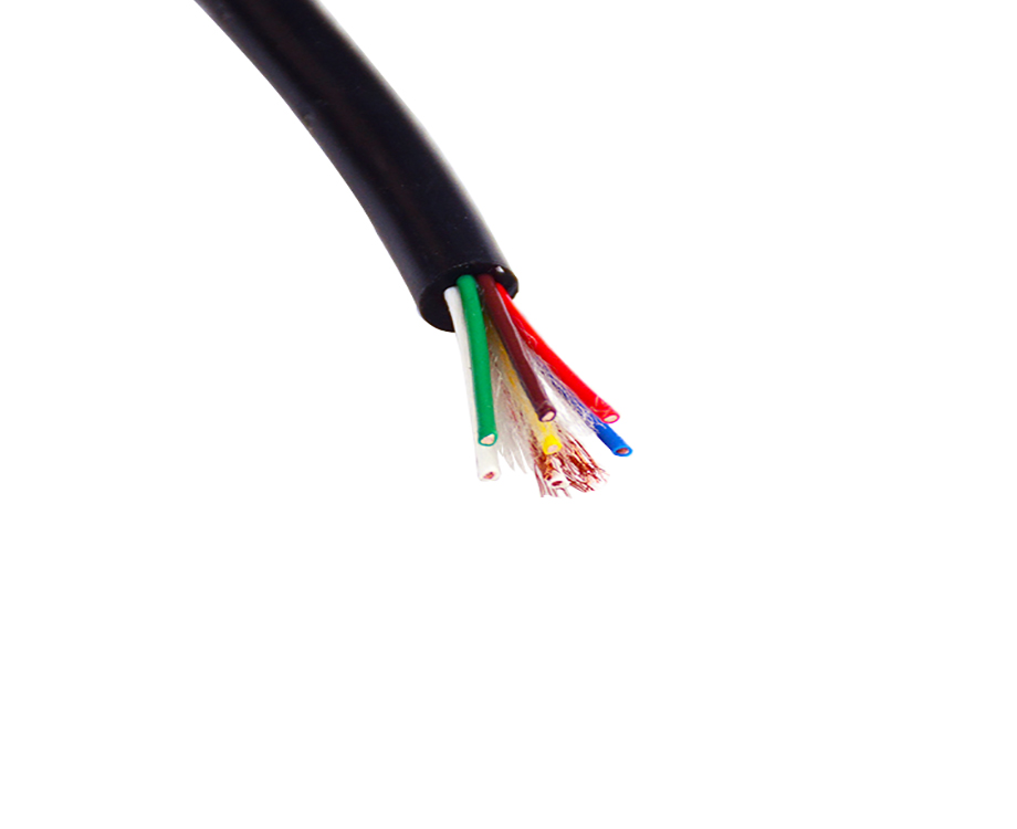 1-200R4103F2364 7 Core Bare Copper Wire FEP Shield Cable and Jacket Silicone Rubber Wire 3