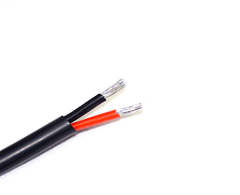 1-200RG02126360 Silicone Rubber with PVC Insulated Sheath Electric Wire 2 Core 2