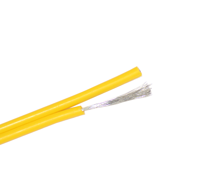 1-200RQ64121300 22 awg Flexible Silicone Rubber 2 Pin Flat Ribbon Electric Cable 1