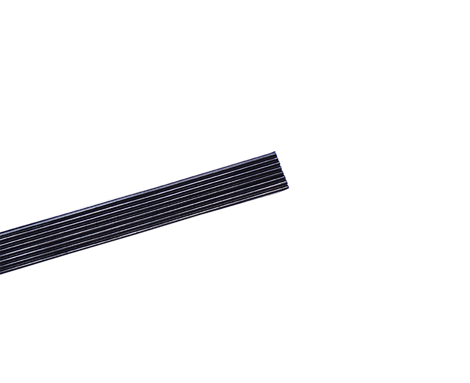1-200R9101621E9 8 Pin Silicone Rubber Flat Ribbon Cable 24 awg 1