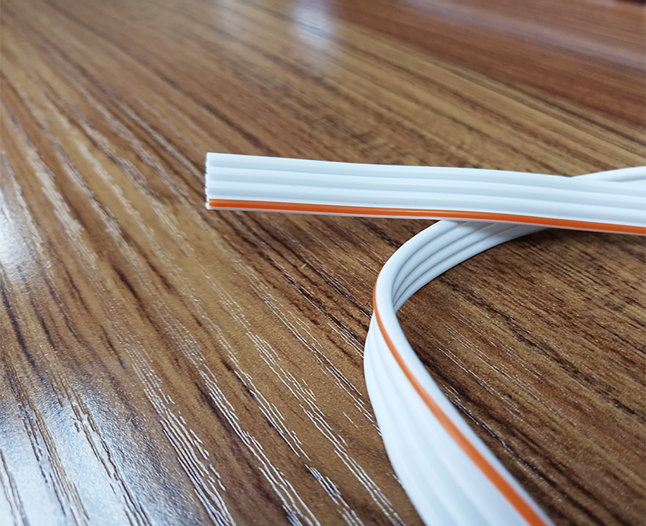 1-20091Q55U4953 4Pin Silicone Rubber Insulation Cable 2.5*10mm 2