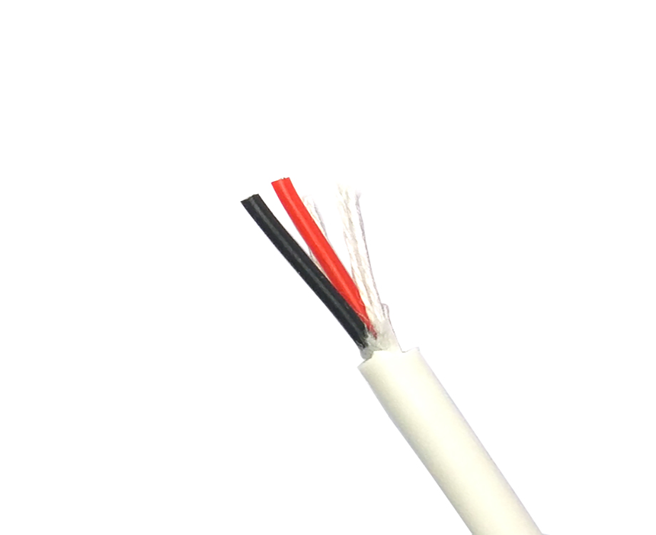1-20092ZU12C10 Electric Flexible Cable 24 awg 2 core 4mm pvc cable with Cotton Thread 2