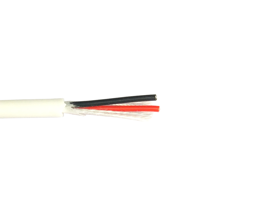 1-20092ZU140D6 Electric Flexible Cable 24 awg 2 core 4mm pvc cable with Cotton Thread 3