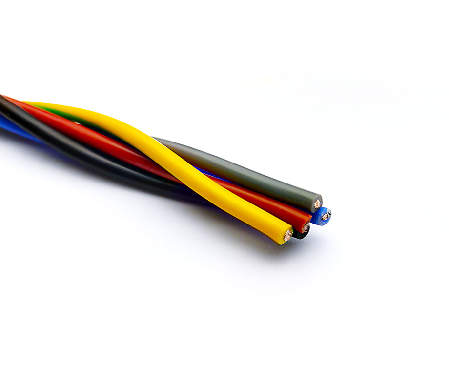 1-201103093I4157 Twisted Wire without Sheath, 5 core Solid Silicone Rubber / PVC / FEP Insulated Cable 2
