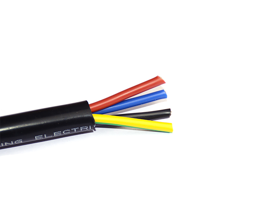 1-20110610125T51 4 Core 2.5mm2 Electrical Cable, VDE Standard Silicone Insulated Wire for Household 3
