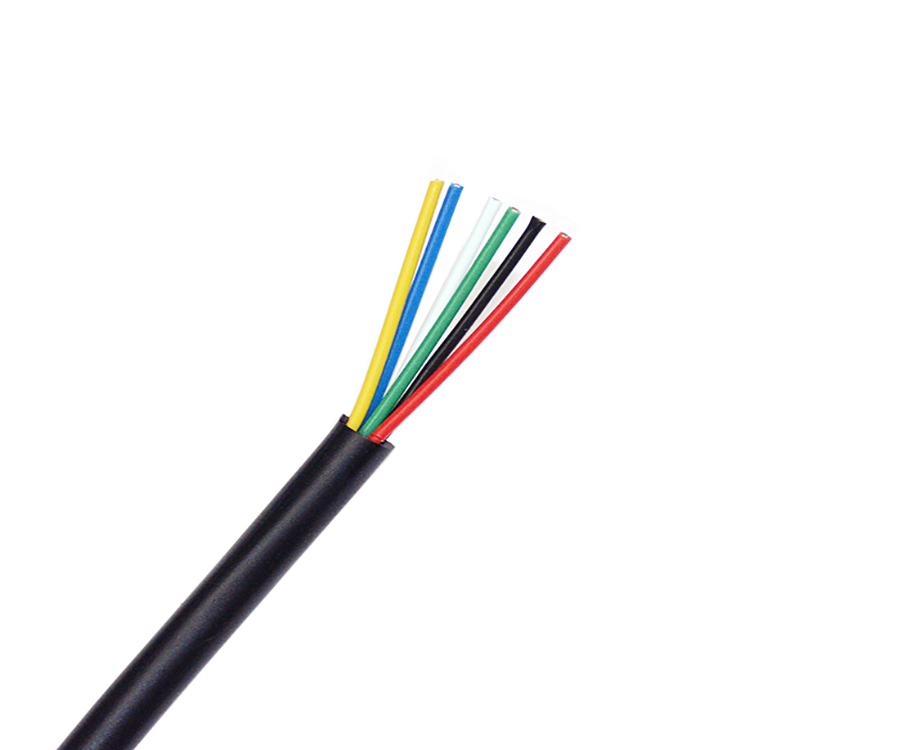 1-2011251540324S 6 Core FEP and PVC Coated Wire, 25 Gauge 600v Cable 2
