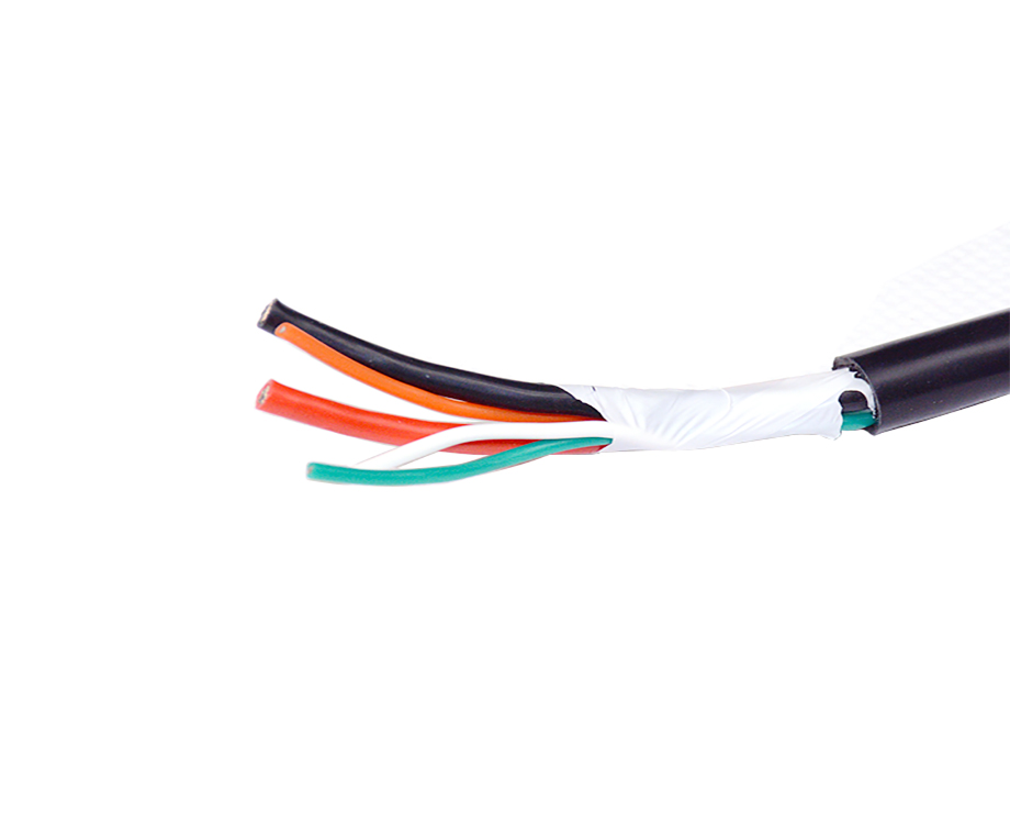 1-201214160U6111 5 Core Oil Resistant Silicone Rubber Hook up Wire 9.0mm 2