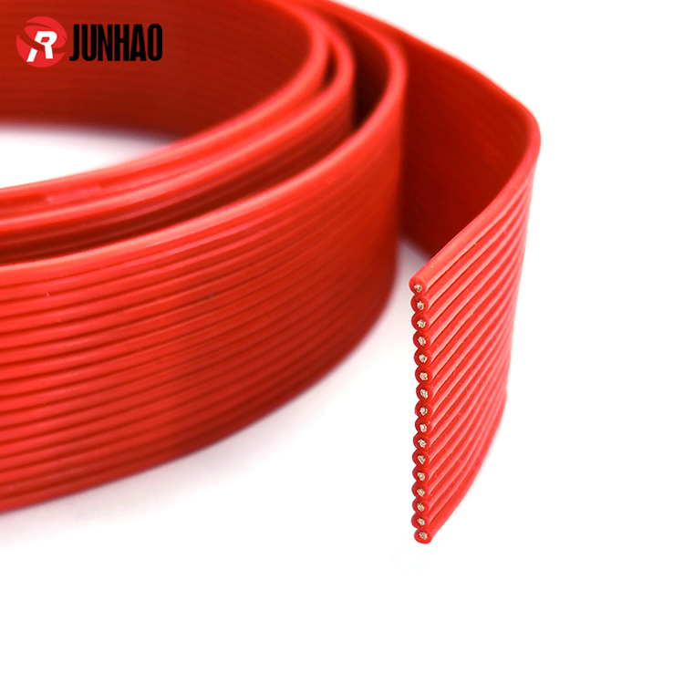 1-240106161305X1 16 pin flat cable 22awg 24awg 26awg flat ribbon cable customized 16pin silicone wire