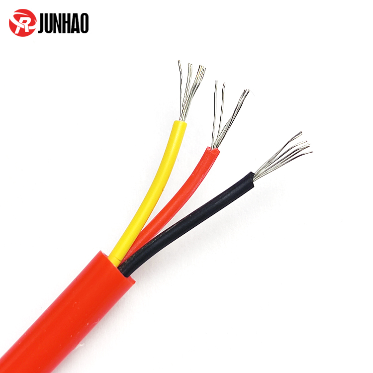 1-24121314125T26 3 Core 24AWG Silicone Cable 3 Core 0.2mm2 Flexible Silicone Rubber Insulated Cable Heat Resistant