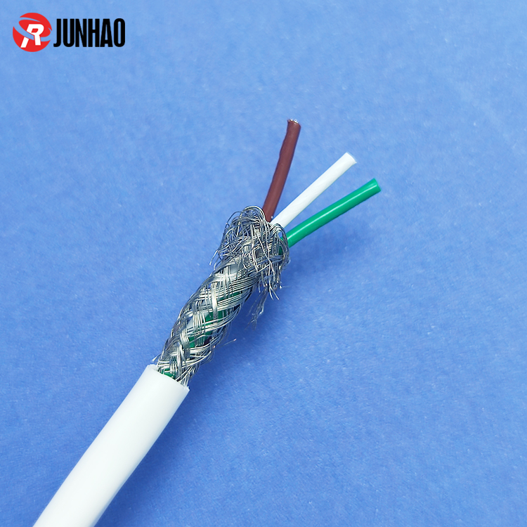 1-241214134344S9 22 AWG 3 Conductor Shielded Cable 3 Core FEP/FEP Shield Wire OEM Shielded Cable Manufacturer