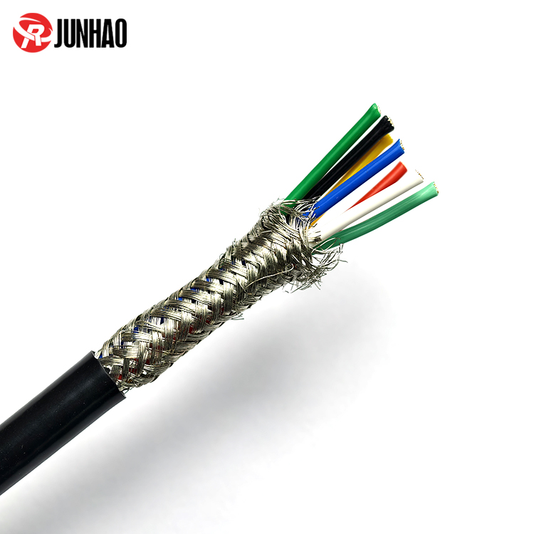 1-25030G6131N10 7 Core 18AWG Shielded Cable - Flexible EMI/RFI Protected Wire for Industrial Automation, Electronics & Audio Equipment